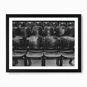 Rows Of Empty Chairs Art Print