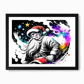 Santa Claus Sleigh Art Print