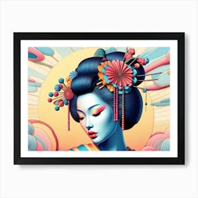 Japan Geisha Visual 127 Art Print