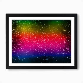 Spectrum Shining Star Background Art Print