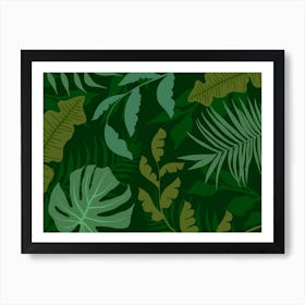 Green Jungle Art Print