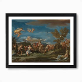 Mythological Scene Of Agriculture, Luca Giordano Art Print