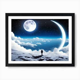 Full Moon In The Sky Art Print