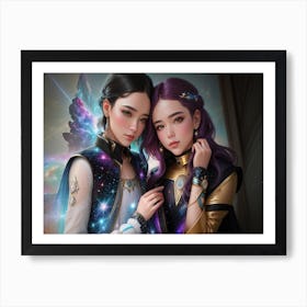 Two Chinese Girls Art Print