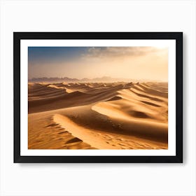 Sand Dunes In The Desert Art Print