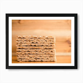 Stack Of Swedish Crispbread 2 Art Print