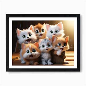 Lovely kittens are waiting for you 2 Art Print