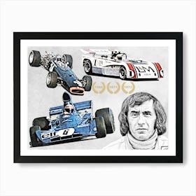 Legends of Formula One: Jackie Stewart Art Print