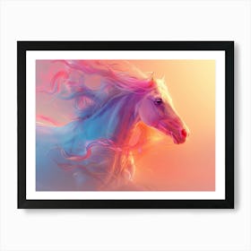 Horse In The Sun Art Print