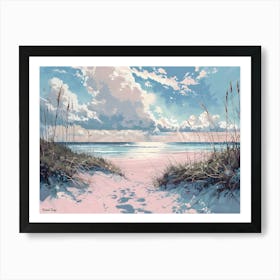 Peaceful Beach 7 Art Print