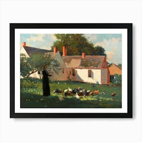 Farmyard Scene (ca. 1872–1874), Winslow Homer Art Print