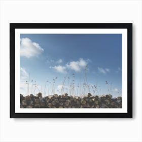 Logs & Reed Art Print