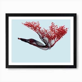 Fly Baby Red Art Print