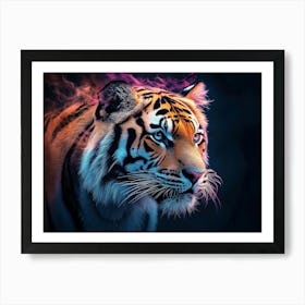 Tiger Animal Abstract 9 Art Print