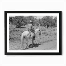 Homesteader Returning Home From Trip To Town, Pie Town, New Mexico By Russell Lee Art Print