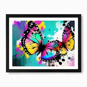 Colorful Butterflies 142 Art Print