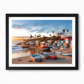 Riverside landscape Art Print