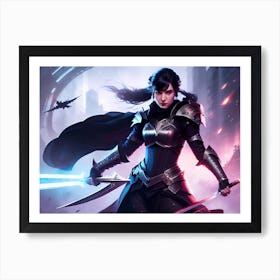 Lady of the Night  Art Print