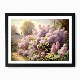 Lilac Blossoms In Spring 1 Art Print