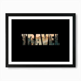 Travel Poster Vintage Retro Woods 9 Art Print