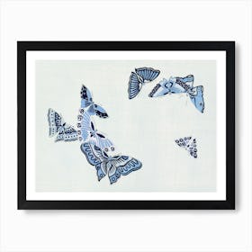 Japanese Butterfly, Cho Senshu (2) 1 Art Print