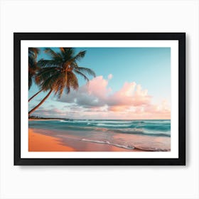 Sunset On The Beach 6 Art Print