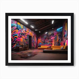 Graffiti Room Art Print