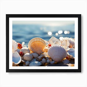 Mixed sea shells on beach, Sarasata, Florida, USA Our beautiful pictures  are available as Framed Prints, Photos, Wall Art and Photo Gifts