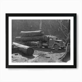 Loading Logs Onto Truck, Tillamook County, Oregon By Russell Lee Art Print