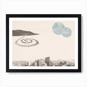 Salt Lake City Sleeps Art Print