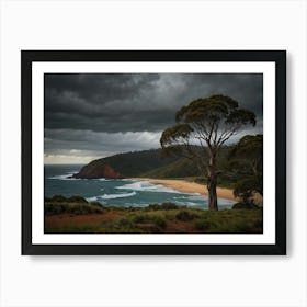 Stormy Day At The Beach 4 Art Print