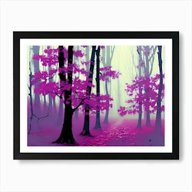 Purple Forest 2 Art Print