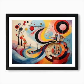 Abstract Painting Journey Of Learning Art Print