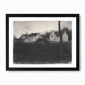 Landscape With Houses, Georges Seurat Art Print