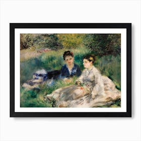 On The Grass, Pierre Auguste Renoir Art Print