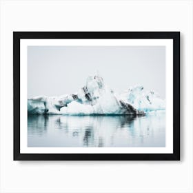 Icebergs in Iceland Art Print