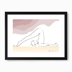 Plow Pose Halasana Art Print