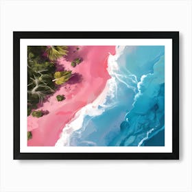 Pink Sand Beach 1 Art Print