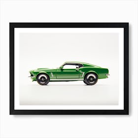 Toy Car 69 Mustang Boss 302 Green Art Print