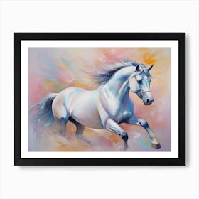 White Horse 10 Art Print