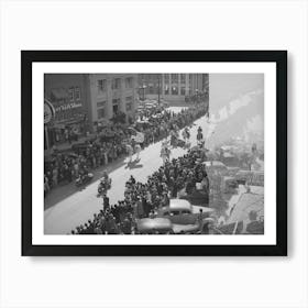 Here Comes The Parade, San Angelo Fat Stock Show, San Angelo, Texas By Russell Lee Art Print