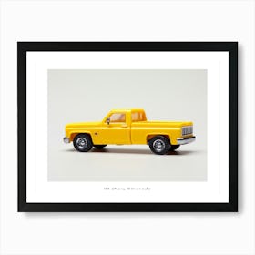 Toy Car 83 Chevy Silverado Yellow Poster Art Print