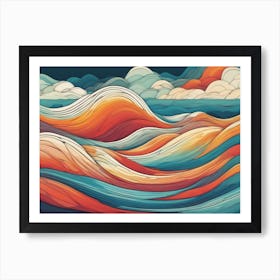 Ocean Waves 1 Art Print