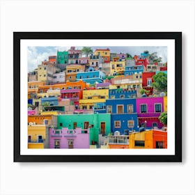 Colorful Mexico City Art Print