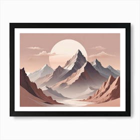 Mountain Landscape 1 Art Print