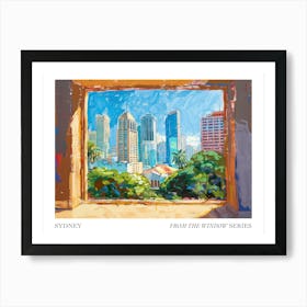 Sydney From The Window Series Poster Painting 1 Art Print