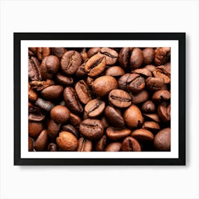 Coffee Beans — coffee poster, kitchen art print, kitchen wall decor, coffee quote, motivational poster 1 Art Print