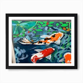 Koi Pond Art Print
