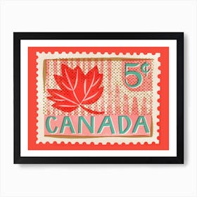 Canada Postage Stamp Art Print