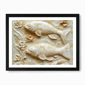 Fish Carving Art Print